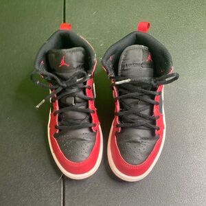 Kids Black and Red Sneakers